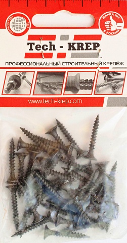 Tech-Krep Саморез ШСГМ 3,5х25 (40 шт) - пакет 102378