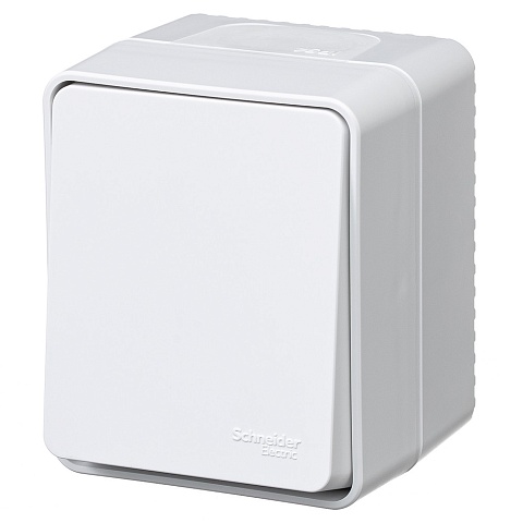 Systeme Electric AtlasDesign Profi54 Наруж Белый Выключатель кнопочный 1-клавишный 10 АХ