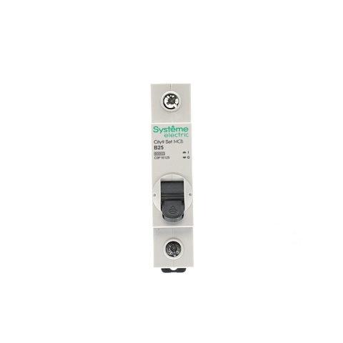 Systeme Electric City9 Set Автоматический выключатель (АВ) B 25А 1P 6kA 230В