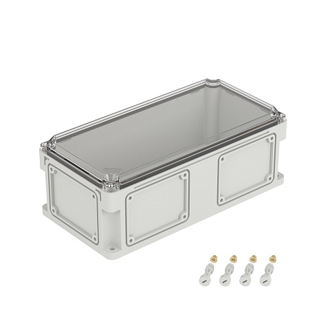 DKC Корпус RAM box без МП 400х200х146 мм, с фланцами, прозрачная крышка высотой 21 мм, IP67