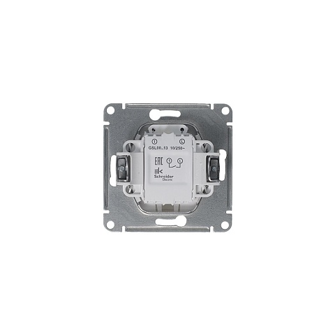 Systeme Electric Glossa Платина Выключатель 1-клавишный с подсветкой, сх.1а, 10AX