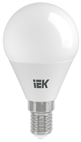 IEK Лампа светодиодная ECO G45 шар 9Вт 230В 3000К E14
