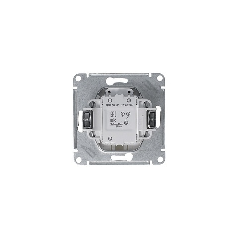 Systeme Electric Glossa Платина Переключатель 1-клавишный с подсветкой, сх.6а,10AX