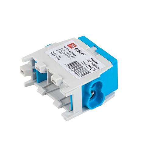 EKF PROxima Клемма распределительная КСР с двойным винтом 2x25/2x16 синяя
