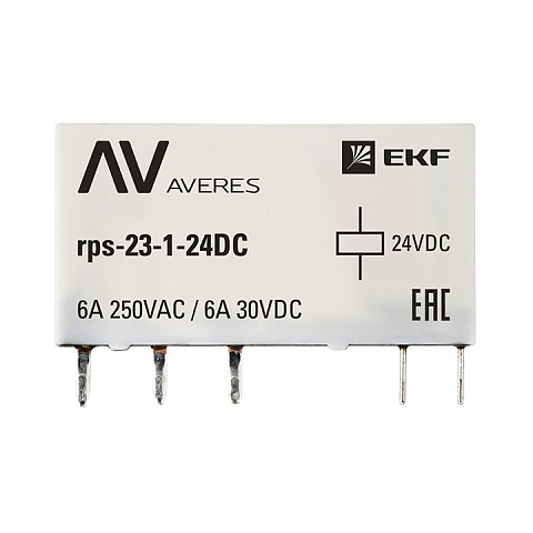 EKF Averes Реле промежуточное slim 23/1 6A 24В DC