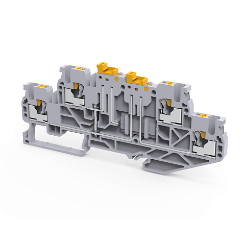 КЭАЗ Клемма 2х-ярусная push-in OptiClip CPDLK-2,5-2L-MT-N-I-S-серый