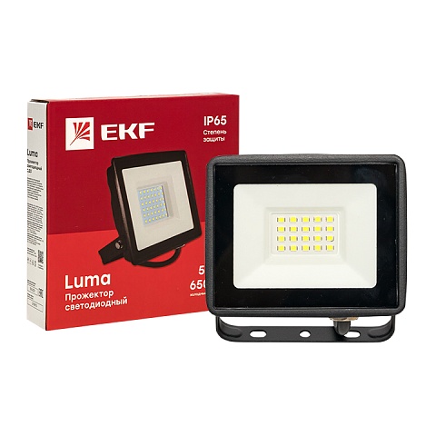 EKF Basic Прожектор светодиодный СДО-3002 20Вт 6500К IP65
