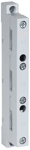 IEK Изолятор шинный плоский ИШП 3P для гор. шин 5х15-10х30мм