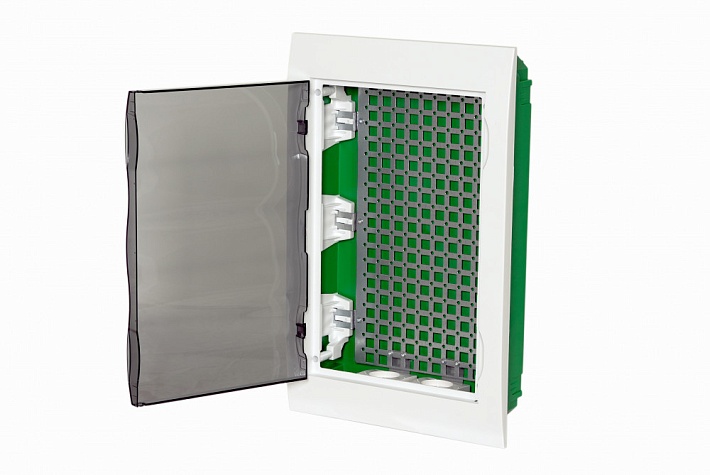 Systeme Electric City9 Box IT корпус встраиваемый с проз дв. 3ряд/36мод 2 розетки