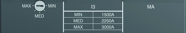 ABB Tmax XT Расцепитель защиты MA 200 Im=1000...2000 XT4 3p
