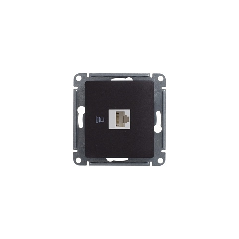 Systeme Electric Glossa Шоколад Мех Розетка компьютерная RJ45 кат.5E