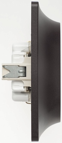 Systeme Electric Glossa Шоколад Розетка 2-ая с/з со шторками, 16А (в сборе)