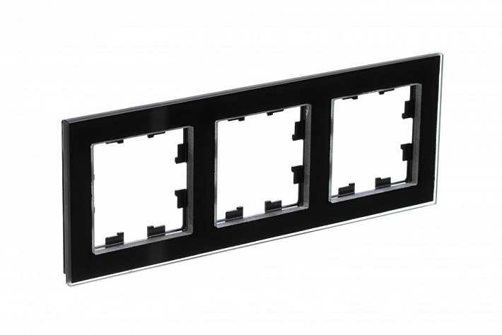 Systeme Electric AtlasDesign Nature Стекло черный Рамка 3-ая