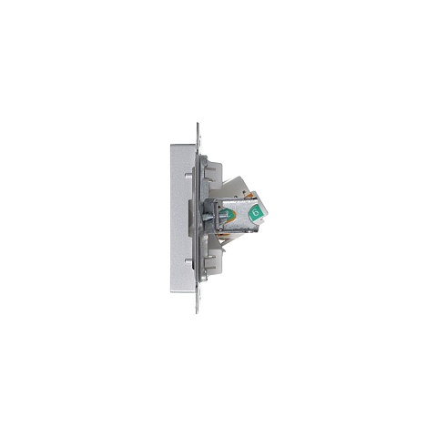 Systeme Electric AtlasDesign Алюминий Розетка компьютерная RJ45, механизм