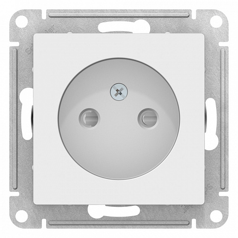 Systeme Electric AtlasDesign Лотос Розетка б/з со шторками, 16А, механизм