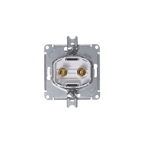 Systeme Electric AtlasDesign Алюминий Аудиорозетка двухместная