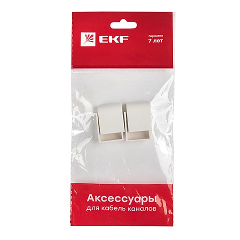 EKF PROxima Заглушка (20х10) (4 шт) Plast Белый