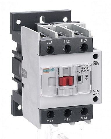 Dekraft Контактор 50А 110В АС3 1НО+1НЗ КМ-103