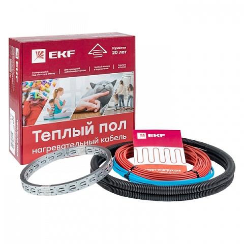 EKF PROxima Теплый пол (нагревательный кабель) 900Вт 64 м 6,0 м2