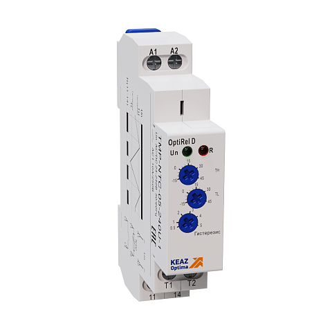КЭАЗ Реле температурное OptiRel D TMP-NTC-2-240U-1 с датчиком NTC 2м 16А 1СО 24-240АС/DC