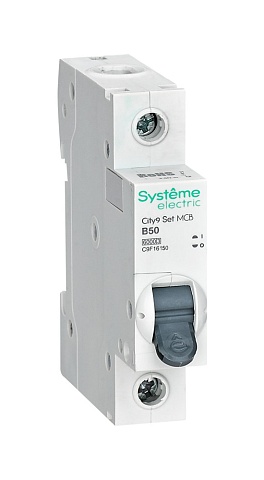 Systeme Electric City9 Set Автоматический выключатель (АВ) B 50А 1P 6kA 230В