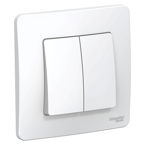 Systeme Electric Blanca внутр Бел Выключатель 2-клавишный, 10А, 250B