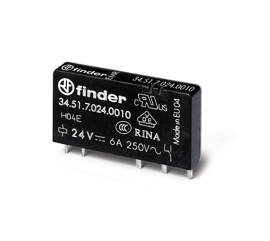 Finder Ультратонкое электромеханическое реле 1CO 6A