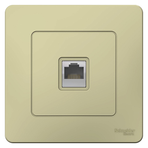 Systeme Electric Blanca внутр Беж Розетка компьютерная RJ45, кат.5E