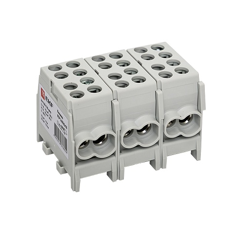 EKF PROxima Клемма распределительная КСР с двойным винтом 2x25/2x16 серая