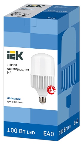 IEK Лампа светодиодная (LED) d136мм E40 100Вт 230В матовая холодная дневного света 6500К
