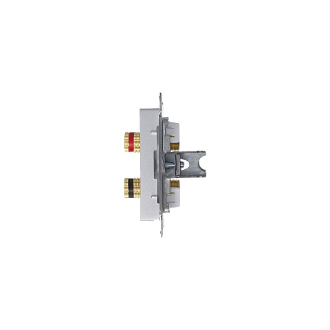 Systeme Electric AtlasDesign Алюминий Аудиорозетка двухместная