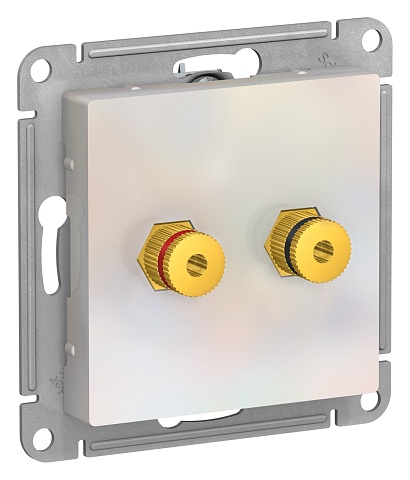 Systeme Electric AtlasDesign Жемчуг Аудиорозетка двухместная