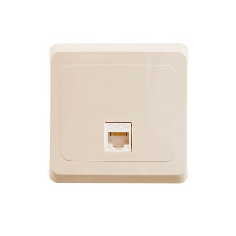 Systeme Electric Этюд Крем Розетка компьютерная 1-ая кат.5е (RJ45)