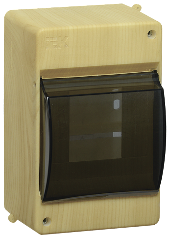 IEK KREPTA 3 Корпус пластиковый  КМПн 2/4 IP30 выкл сосна откр.монтаж