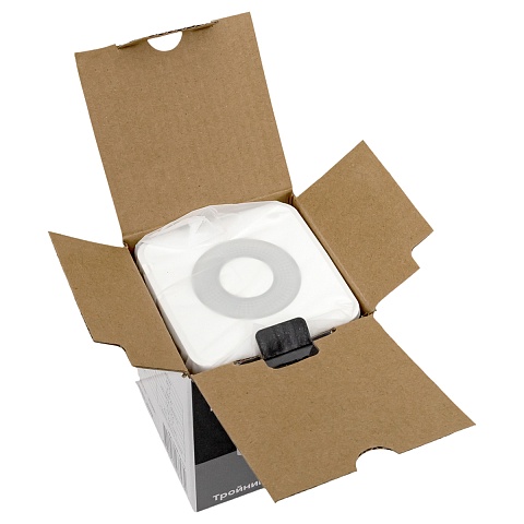 EKF PROxima Удлинитель "Куб" 2 гнезда 2USB 2,4А+Type C + Ночник 1,3 метра 1мм2