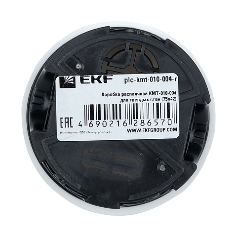 EKF PROxima Коробка распаячная КМТ-010-004 для твердых стен (75х42) розничный стикер
