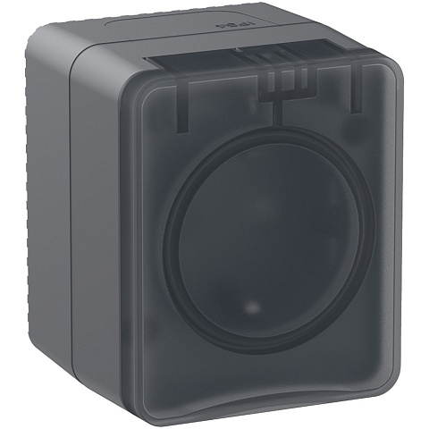 Systeme Electric AtlasDesign Profi54 Наруж Антрацит Розетка с/з со шт., 16А 250B