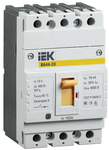 IEK Автоматический выключатель ВА44 33 3Р 100А 15кА