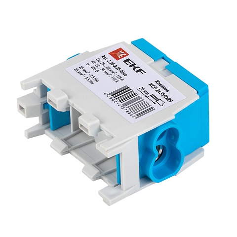 EKF PROxima Клемма распределительная КСР с двойным винтом 2x35/2x25 синяя
