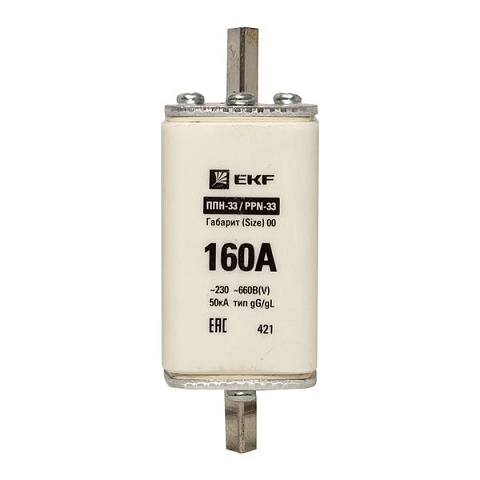 EKF PROxima Плавкая вставка ППН-33 160/160А габарит 00