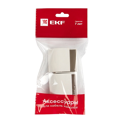 EKF PROxima Заглушка (40х25) (4 шт) Plast Белый