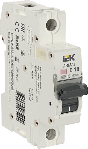 IEK ARMAT Автоматический выключатель M06N 1P C 16А