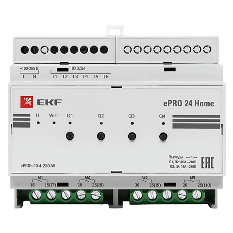 Контроллер ePRO24 удаленного управления 6вх\4вых 230В WiFi Home