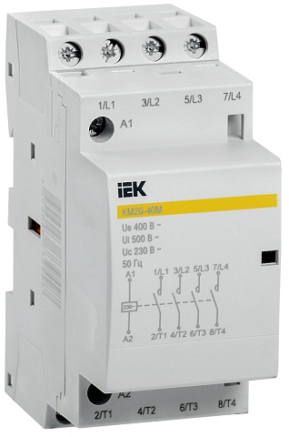 IEK KARAT Контактор модульный КМ20-40М AC