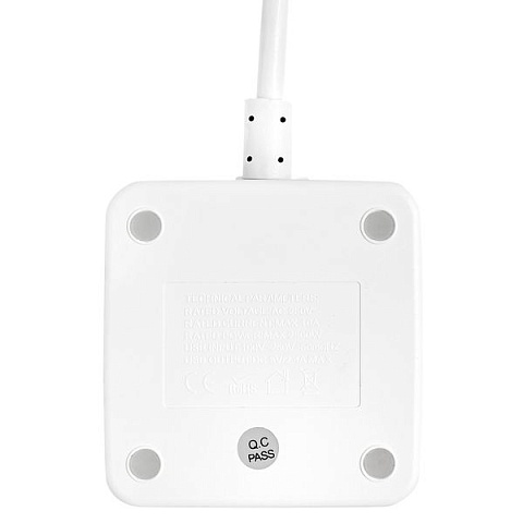 EKF PROxima Удлинитель "Куб" 2 гнезда 2USB 2,4А+Type C + Ночник 1,3 метра 1мм2