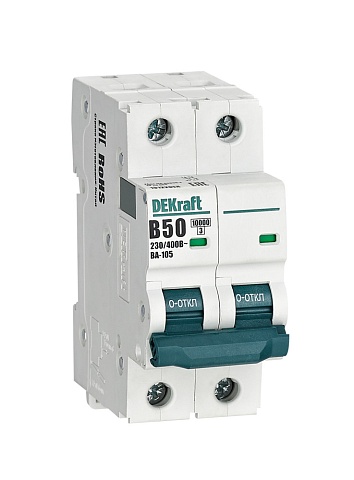 Dekraft Автоматический выключатель ВА105-2P-050A-B