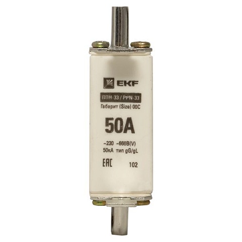 EKF PROxima Плавкая вставка ППН-33 100/ 50А габарит 00С