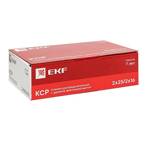 EKF PROxima Клемма распределительная КСР с двойным винтом 2x25/2x16 синяя