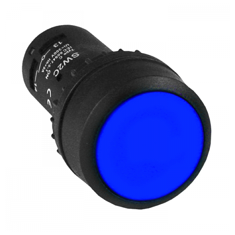 EKF PROxima Кнопка SW2C-11 возвратная синяя NO+NC