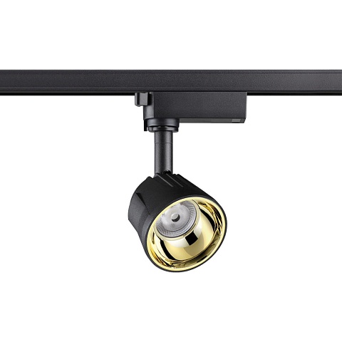 Novotech 358712 PORT NT21 066 черный/золото Однофазный трековый светодиодный светильник IP20 LED 4000K 10W 100-265V KNOF